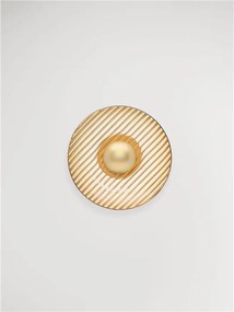 Aplica de perete moderna LED LAVINA auriu/ chihlimbar