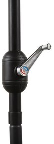 Outsunny Umbrelă de Soare pentru Plajă Impermeabilă, Oțel, Gri Φ3x2.45m | Aosom Romania
