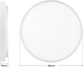 Brilagi - Corp de iluminat LED reglabil GLASS POOL DOUBLE LED/60W/230V 50 cm alb + telecomandă