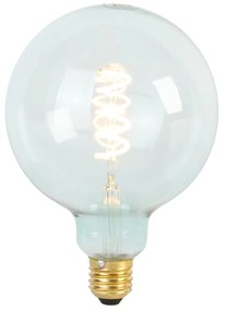 Lampa LED cu filament spirala E27 reglabila G125 albastru 4W 180 lm 1800K