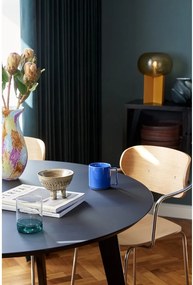 Veioză portocalie cu abajur din sticlă (înălțime 36 cm) Podium – Hübsch