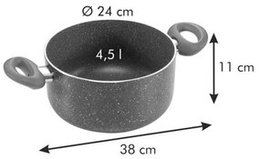 Tescoma Cratiță Manico Rosso 24 cm, 4,5 l, 4,5 l