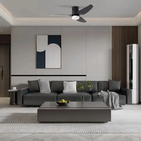 ZEVENTI - Ventilator de tavan LED PADUA LED/18W/230V Wi-Fi Tuya negru + telecomandă