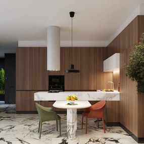 Lustră neagră ø 35 cm Vito – Sollux