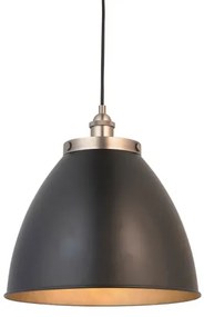 Endon 98749 - Pendul cu cablu FRANKLIN, 1xE27/10W/230V, negru/alamă