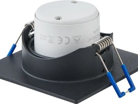 Eglo 902285 - Set de 3 spoturi LED SALICETO pentru tavan încastrat, 6,4 W / 230 V, 8,8 x 8,8 cm, negru