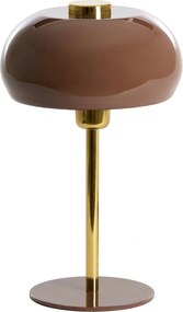 Veioză maro cu abajur din metal (înălțime 34 cm) Surin – Light &amp; Living