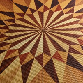 Tablou - Colaj din lemn (cu ceas) (90x30 cm)