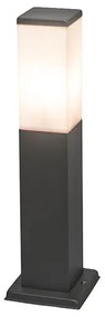 Lampă de stradă inteligentă pentru exterior gri închis 45 cm inclusiv WiFi P45 - Malios