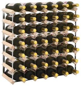 282470 vidaXL Suport sticle de vin pentru 42 sticle, lemn masiv de pin