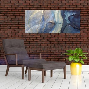 Tablou - Abstracție cu cerneală cu alcool (120x50 cm)