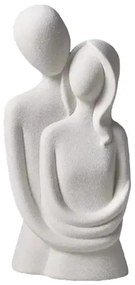 Decorațiune ceramică pentru masă, albă, 21x8,5x10 cm