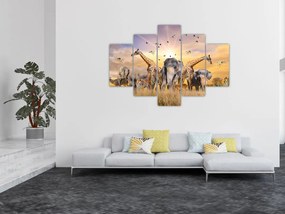 Tablou - Animae din Africa (150x105 cm)