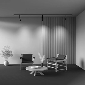 Spot LED, accesoriu pentru sinele monofazate Unity, Dual negru