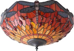 Endon 70721 - Plafonieră Tiffany DRAGONFLY, 2 x E27 (max. 60 W), 230 V, diametru 41 cm