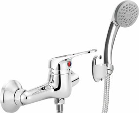 Baterie dus monocomanda Deante Lobo crom cu set de dus