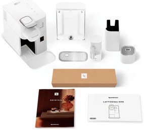 Espressor cu capsule DeLonghi EN510W, 1450W, 19 bar, 1 l, Nespresso, Auto shut-off, Alb