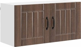 vidaXL Dulap de bucătărie Stejar închis 80 x 31 x 40 cm Lemn compozit