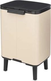 Cos de gunoi Brabantia Bo Small Hi 1010461, 7 l, Deschidere lina si silentioasa, Baza antiderapanta, bej