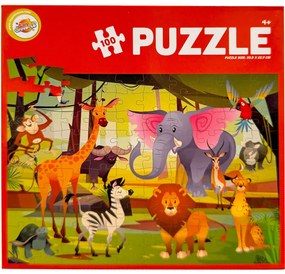 Animale Jungle puzzle de 100 de piese