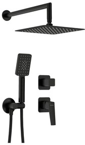 Deante NQL_N9YK - set de duș BLUR cu baterie încastrată, negru
