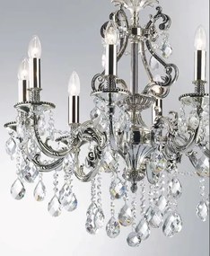 Lustra cristal Venezian diam. 73cm GIOCONDA SP8 ARGENTO 044934