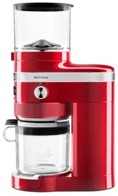 Rasnita de cafea electrica Artisan KitchenAid 5KCG8433ECA, 150W, 340 g, 70 trepte de macinare, Oprire automata, Apple Candy Red