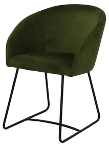 Scaun verde cu picioare de metal ✔ model IBIS