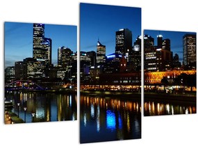 Tablou cu noaptea în Melbourne (90x60 cm)