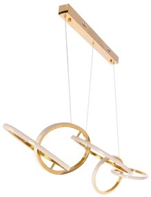 Lustră LED cu cablu ANNELI LED/45W/230V 125 cm, aurie