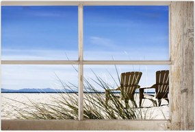 Tablou - Priveliște pe geam (90x60 cm)