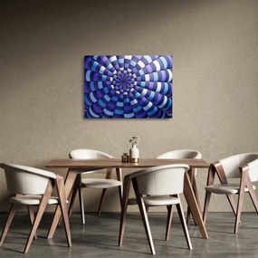 Tablou pe sticlă cu structura balonului zburător (70x50 cm)