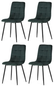 Set de scaune de sufragerie CT-281 GRN4, 4 buc.