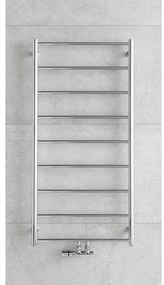 P.M.H. NAAS NS4C-M - Radiator de baie tip scară, 222 W, 121 cm, crom lucios