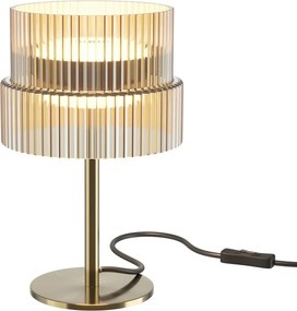 Veioza LED cu sticla canelata Scala bronz