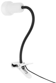 Lampă cu clemă LOLEK 1xE14/24W/230V albă