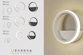 Aplica LED design modern minimalist KITESURF neagra