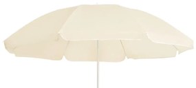 vidaXL Umbrelă de soare de grădină, stâlp din oțel, nisipiu, 180 cm