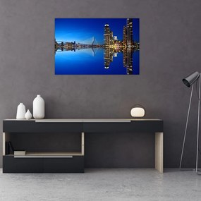 Tablou - Rotterdam nocturn (90x60 cm)