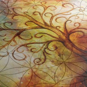 Tablou abstract cu copac (120x50 cm)