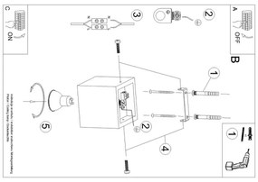 Plafonieră QUAD 1xGU10/40W/230V lemn