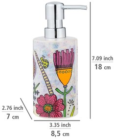 Dozator de săpun lichid din ceramică 360 ml Rollin'Art Full Bloom – Wenko