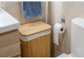 Coș de rufe în culoare naturală din bambus 78 l Bamboo – Compactor