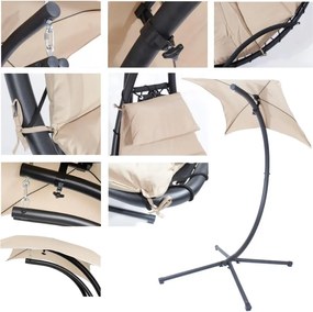 Șezlong relaxant - balansoar Avenberg COLOMBO - BEJ