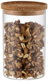 Doză de sticlă pentru alimente cu capac 4Home Cork , 850 ml, 850 ml