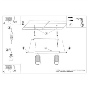 Spot crem 6,5x30 cm Gleam – Sollux