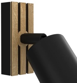 Spot de perete TERRA 1xGU10/8W/230V negru