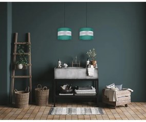 Lustră pe cablu CORAL 2xE27/60W/230V verde