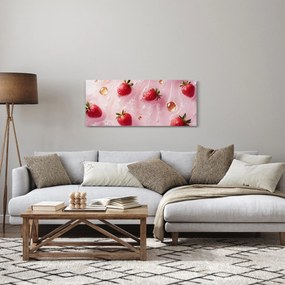 Tablou - Căpșuni în bule (120x50 cm)