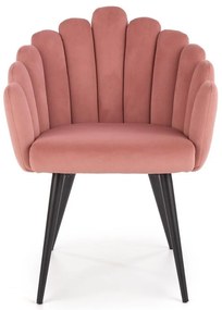 Scaun de bucaterie Yara, roz/negru